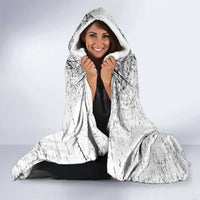 Custom American Flag Billiards Hooded Blanket with Ripped Design Pool Ball Graphic - Wonder Print Shop