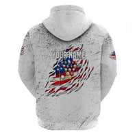Custom American Flag Billiards Hoodie with Ripped Design Pool Ball Graphic - Wonder Print Shop