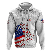 Custom American Flag Billiards Hoodie with Ripped Design Pool Ball Graphic - Wonder Print Shop