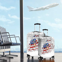 Custom American Flag Billiards Luggage Cover with Ripped Design Pool Ball Graphic - Wonder Print Shop