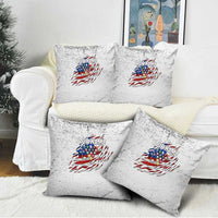 Custom American Flag Billiards Pillow Cover with Ripped Design Pool Ball Graphic - Wonder Print Shop