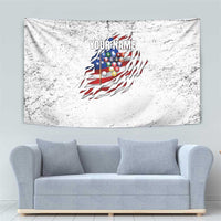 Custom American Flag Billiards Tapestry with Ripped Design Pool Ball Graphic - Wonder Print Shop
