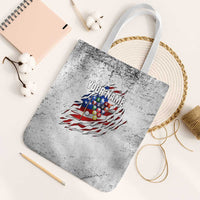 Custom American Flag Billiards Tote Bag with Ripped Design Pool Ball Graphic - Wonder Print Shop