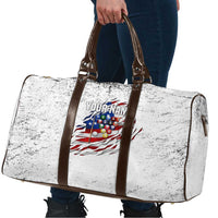 Custom American Flag Billiards Travel Bag with Ripped Design Pool Ball Graphic - Wonder Print Shop
