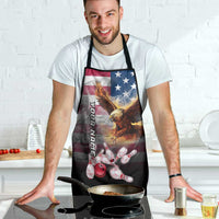 Custom Patriotic Eagle Bowling Apron with American Flag Strike Design - Wonder Print Shop
