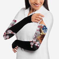 Custom Patriotic Eagle Bowling Arm Sleeves with American Flag Strike Design - Wonder Print Shop