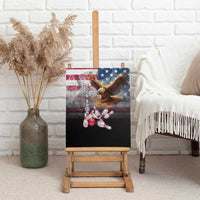 Custom Patriotic Eagle Bowling Canvas Wall Art with American Flag Strike Design - Wonder Print Shop