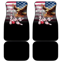 Custom Patriotic Eagle Bowling Car Mats with American Flag Strike Design - Wonder Print Shop