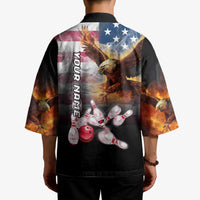 Custom Patriotic Eagle Bowling Kimono with American Flag Strike Design - Wonder Print Shop