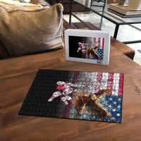 Custom Patriotic Eagle Bowling Puzzle with American Flag Strike Design - Wonder Print Shop