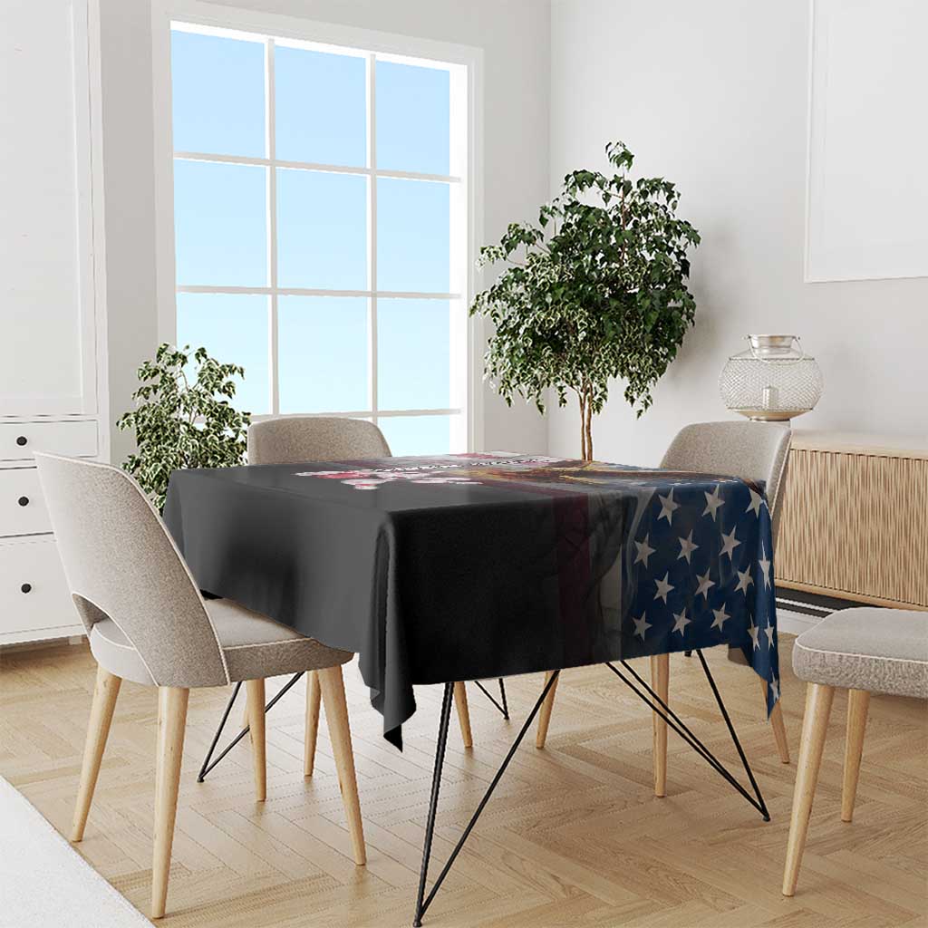 Custom Patriotic Eagle Bowling Tablecloth with American Flag Strike Design - Wonder Print Shop