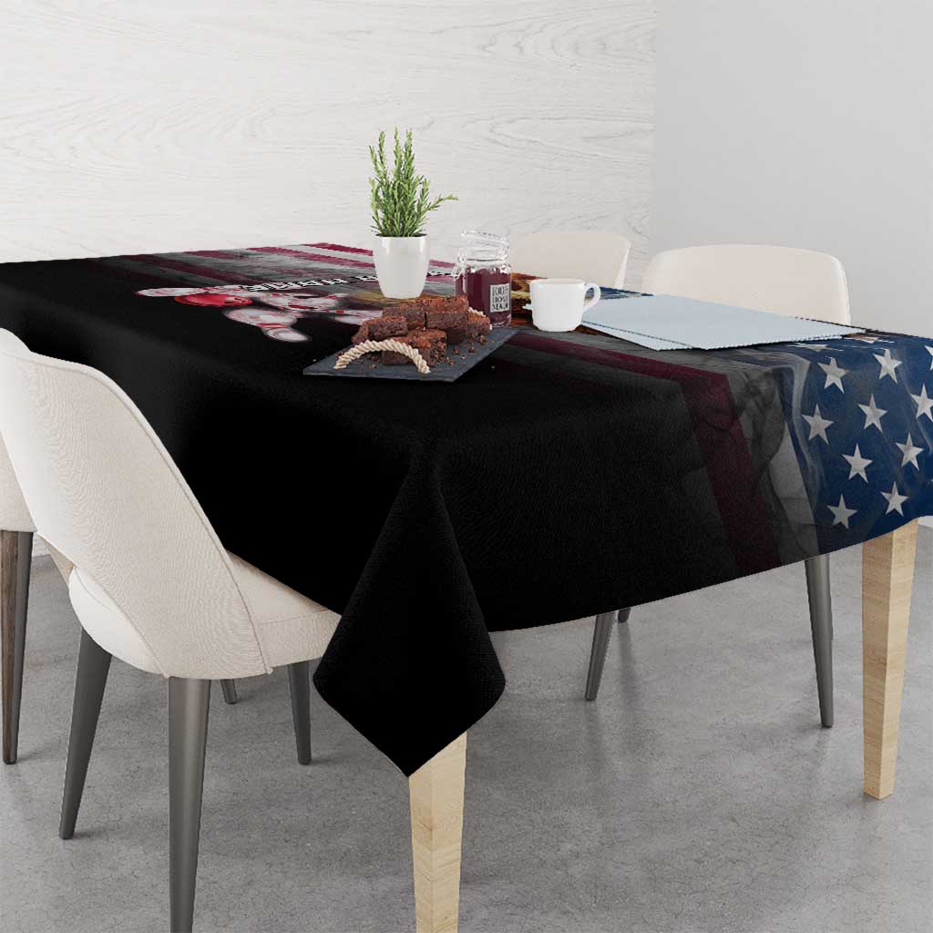 Custom Patriotic Eagle Bowling Tablecloth with American Flag Strike Design - Wonder Print Shop