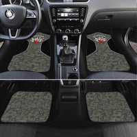 Custom Camouflage Bowling Car Mats with Red Strike Ball Graphic - Wonder Print Shop
