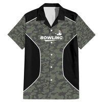 Custom Camouflage Bowling Family Matching Mermaid Dress and Hawaiian Shirt with Red Strike Ball Graphic - Wonder Print Shop