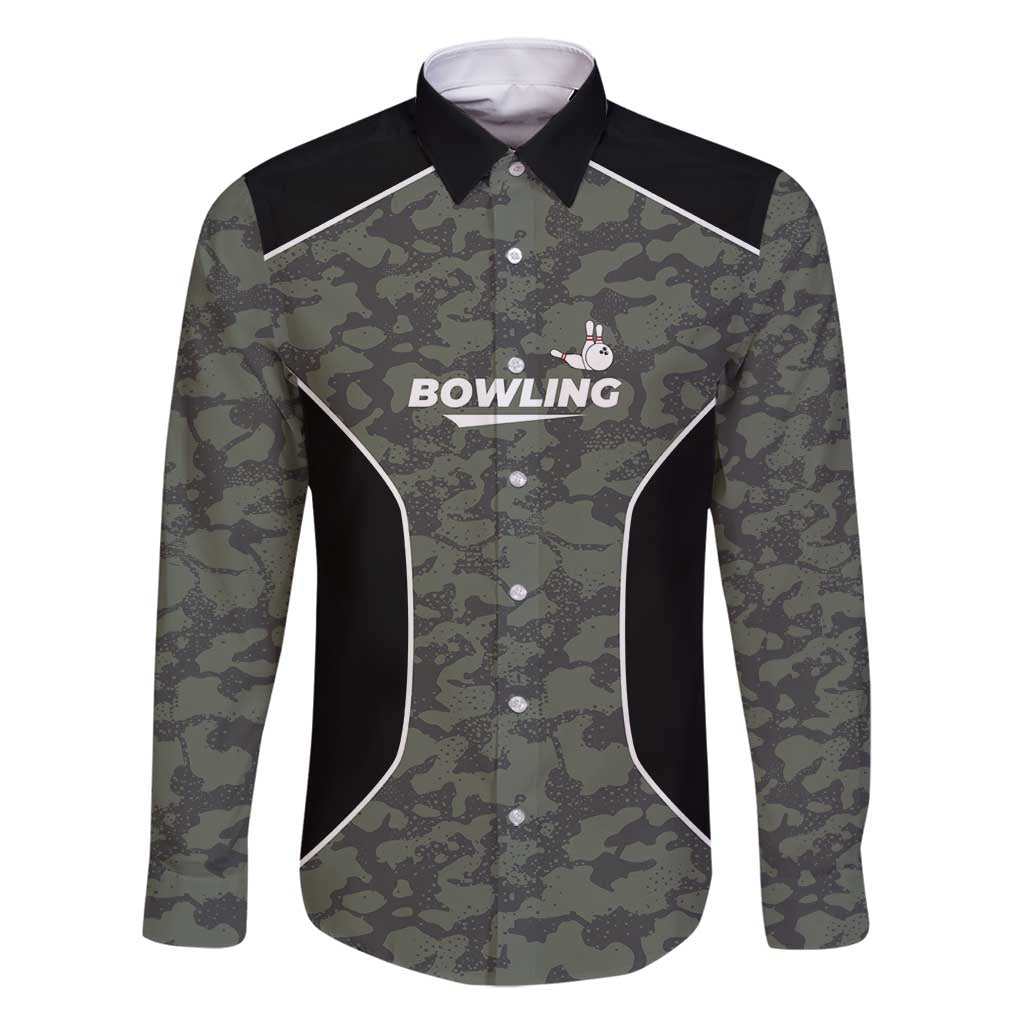 Custom Camouflage Bowling Family Matching Tank Maxi Dress and Hawaiian Shirt with Red Strike Ball Graphic - Wonder Print Shop