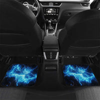 Custom Grim Reaper Bowling Car Mats with Blue Lightning Background - Wonder Print Shop