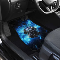 Custom Grim Reaper Bowling Car Mats with Blue Lightning Background - Wonder Print Shop