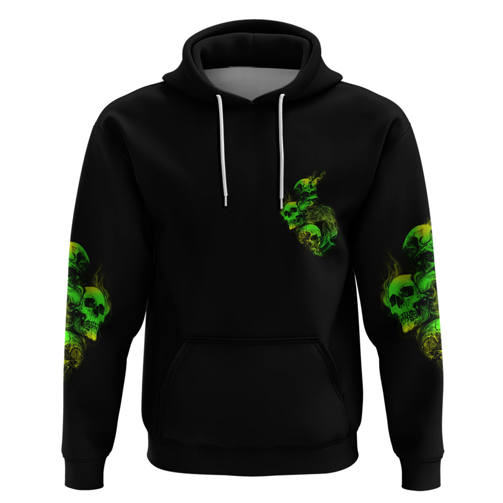 Stuck Between Idk Idc And Idgaf Skull Hoodie - Wonder Print Shop
