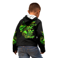 Stuck Between Idk Idc And Idgaf Skull Kid Hoodie - Wonder Print Shop
