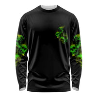 Stuck Between Idk Idc And Idgaf Skull Long Sleeve Shirt - Wonder Print Shop