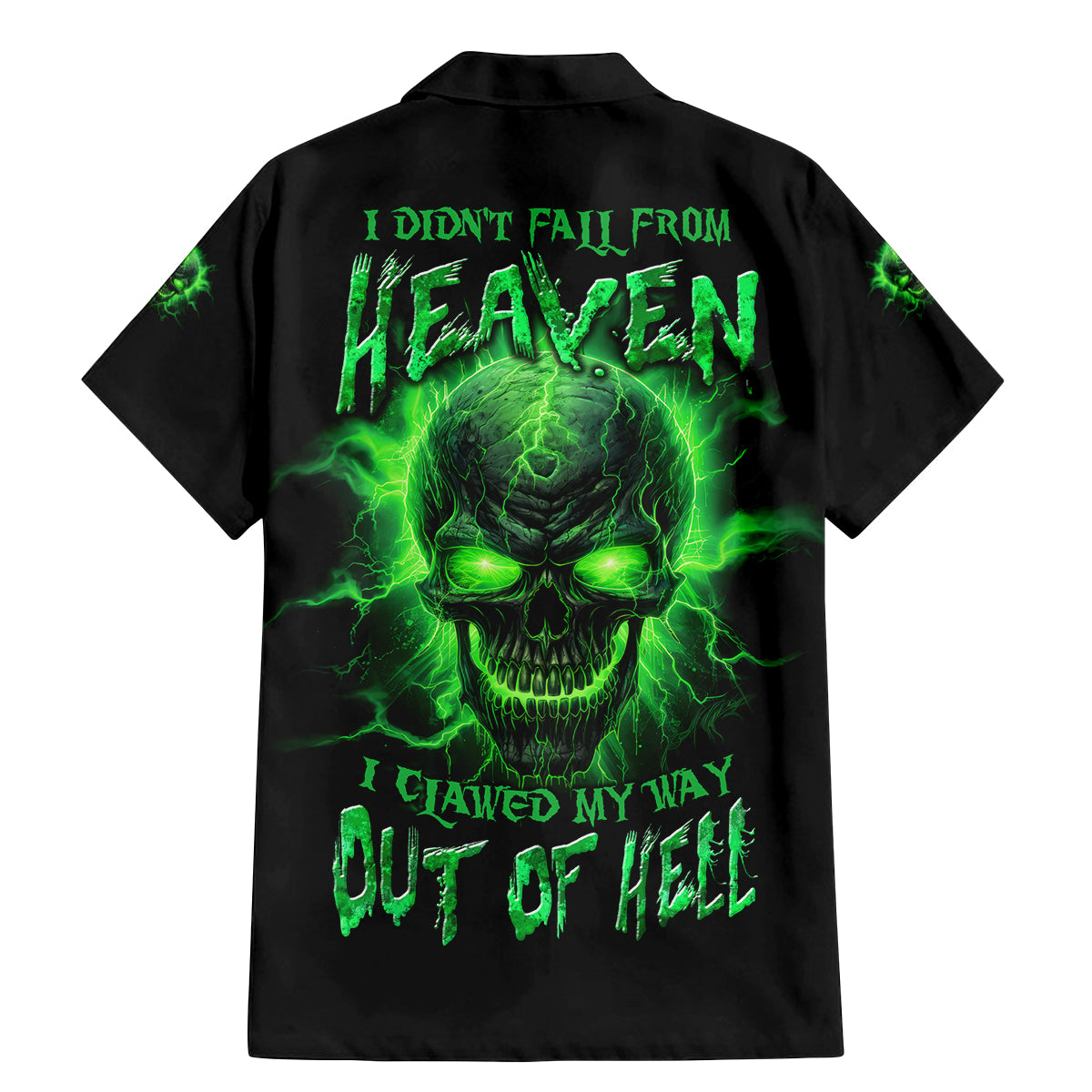 Heaven Don't Want Me Mad Skull Family Matching Mermaid Dress and Hawaiian Shirt - Wonder Print Shop