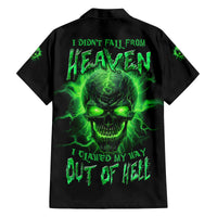 Heaven Don't Want Me Mad Skull Family Matching Off Shoulder Long Sleeve Dress and Hawaiian Shirt - Wonder Print Shop