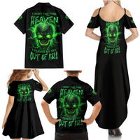 Heaven Don't Want Me Mad Skull Family Matching Summer Maxi Dress and Hawaiian Shirt - Wonder Print Shop