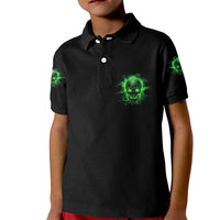 Heaven Don't Want Me Mad Skull Kid Polo Shirt - Wonder Print Shop