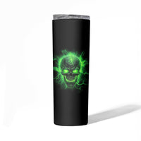 Heaven Don't Want Me Mad Skull Skinny Tumbler - Wonder Print Shop