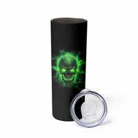 Heaven Don't Want Me Mad Skull Skinny Tumbler - Wonder Print Shop