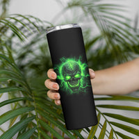 Heaven Don't Want Me Mad Skull Skinny Tumbler - Wonder Print Shop