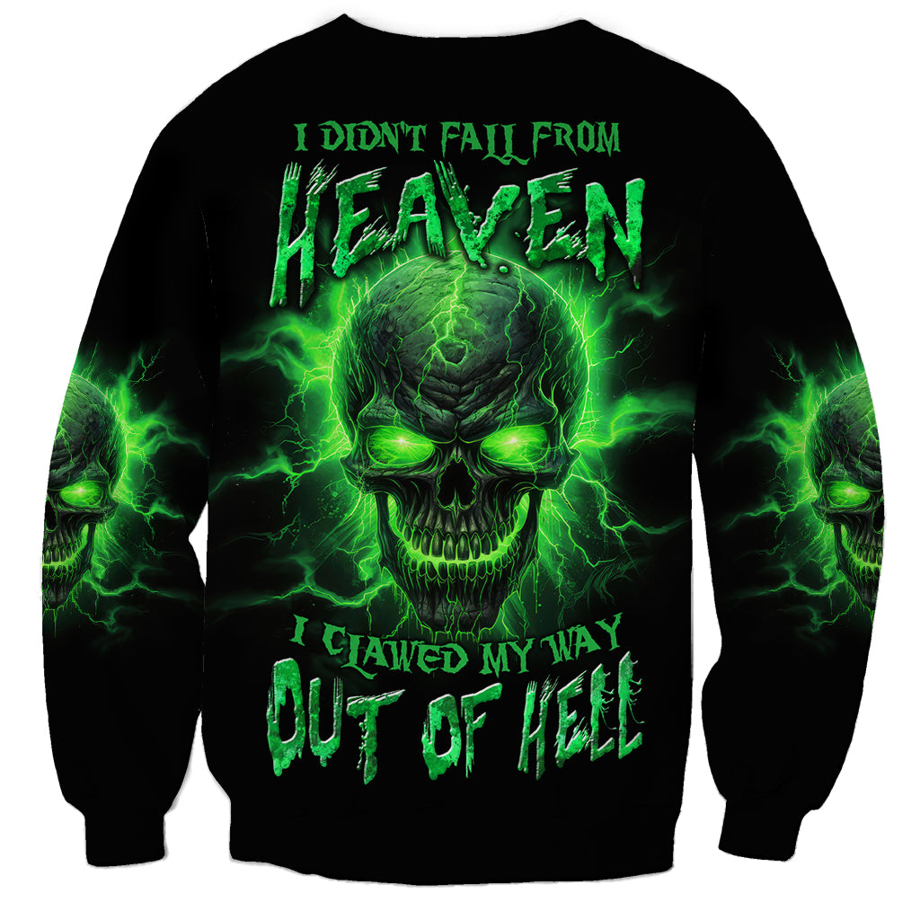 Heaven Don't Want Me Mad Skull Sweatshirt - Wonder Print Shop