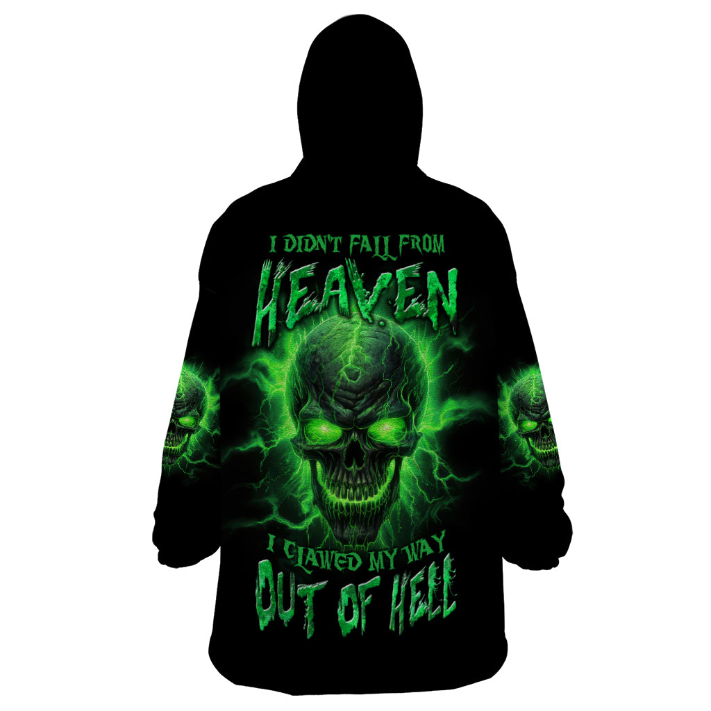 Heaven Don't Want Me Mad Skull Wearable Blanket Hoodie - Wonder Print Shop
