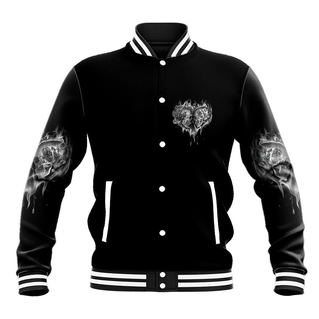 From Our First Kiss Till Our Last Breath Couple Baseball Jacket - Wonder Print Shop