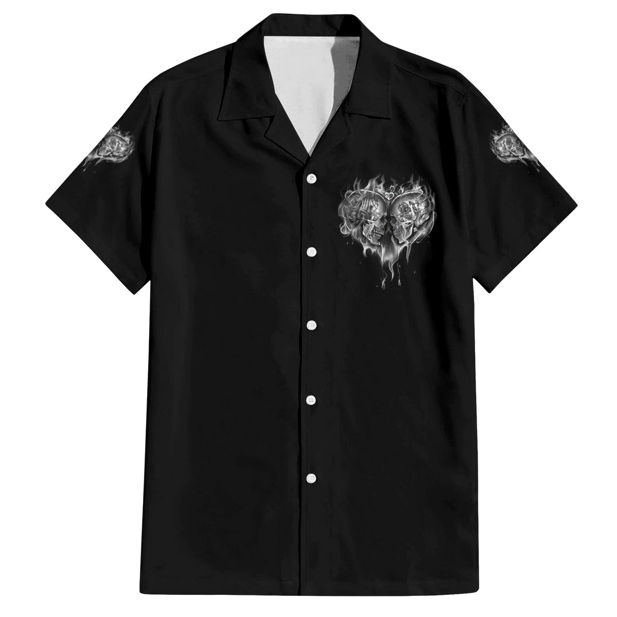 From Our First Kiss Till Our Last Breath Couple Family Matching Off Shoulder Short Dress and Hawaiian Shirt - Wonder Print Shop