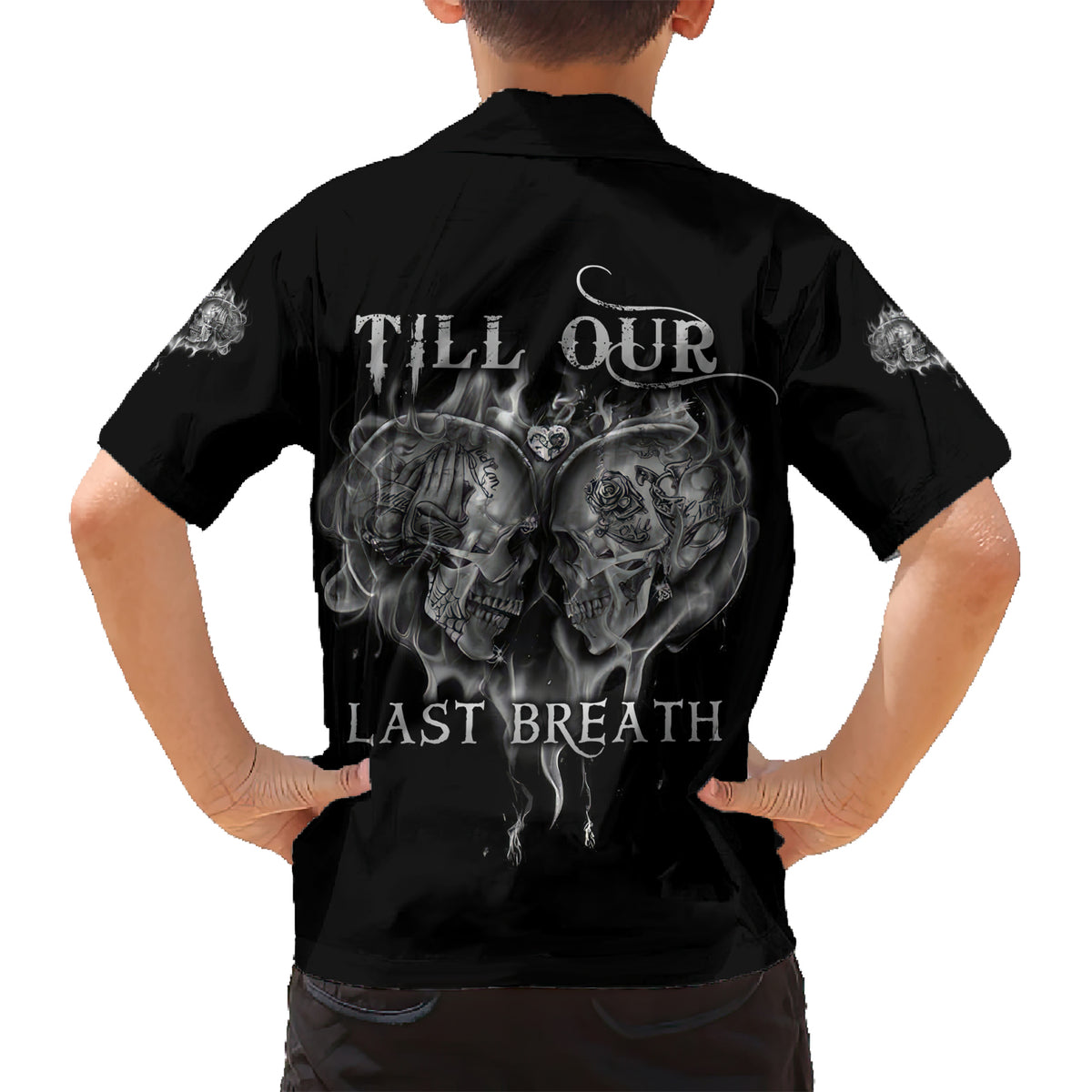 From Our First Kiss Till Our Last Breath Couple Family Matching Short Sleeve Bodycon Dress and Hawaiian Shirt - Wonder Print Shop