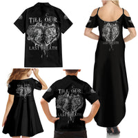 From Our First Kiss Till Our Last Breath Couple Family Matching Summer Maxi Dress and Hawaiian Shirt - Wonder Print Shop