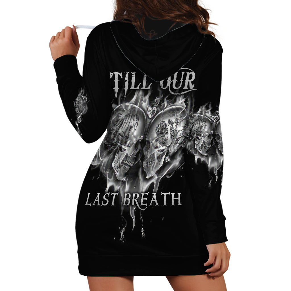 From Our First Kiss Till Our Last Breath Couple Hoodie Dress - Wonder Print Shop