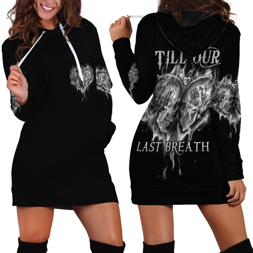 From Our First Kiss Till Our Last Breath Couple Hoodie Dress - Wonder Print Shop