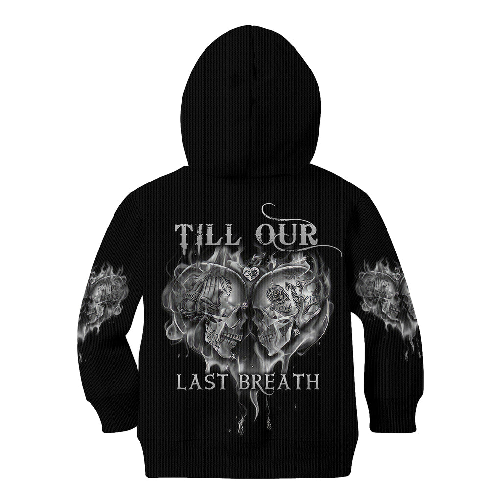 From Our First Kiss Till Our Last Breath Couple Kid Hoodie - Wonder Print Shop