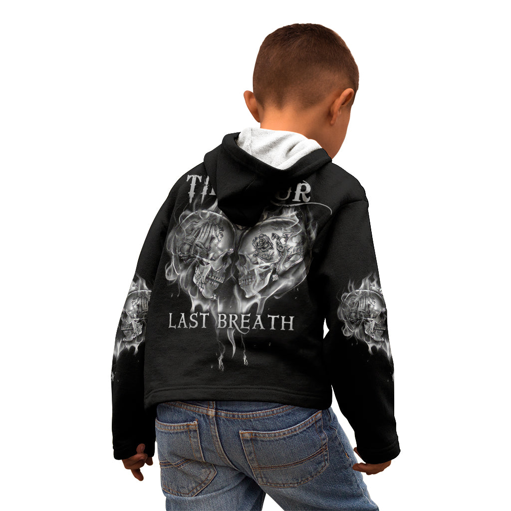 From Our First Kiss Till Our Last Breath Couple Kid Hoodie - Wonder Print Shop