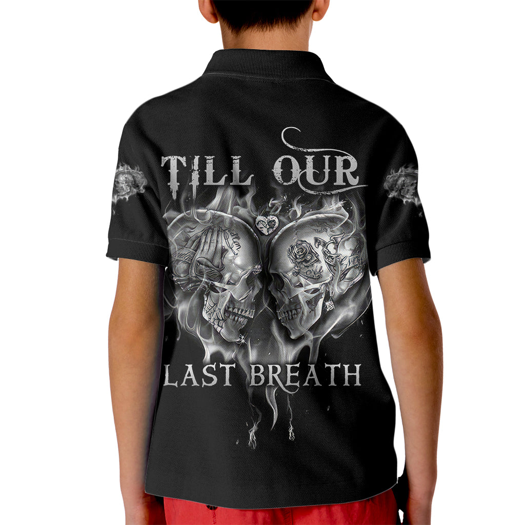 From Our First Kiss Till Our Last Breath Couple Kid Polo Shirt - Wonder Print Shop