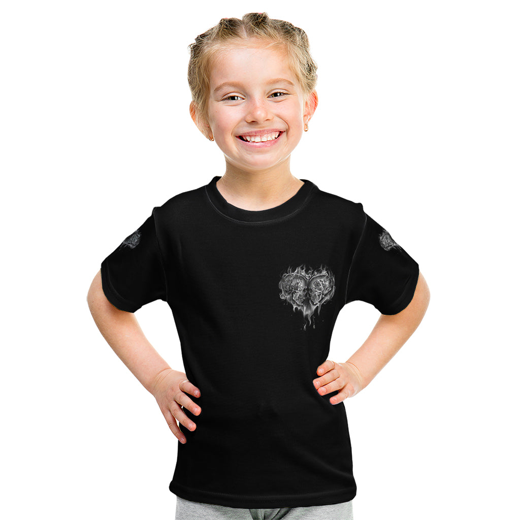 From Our First Kiss Till Our Last Breath Couple Kid T Shirt - Wonder Print Shop