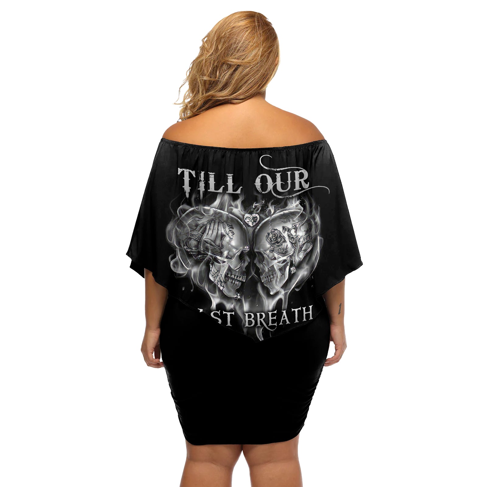 From Our First Kiss Till Our Last Breath Couple Off Shoulder Short Dress - Wonder Print Shop