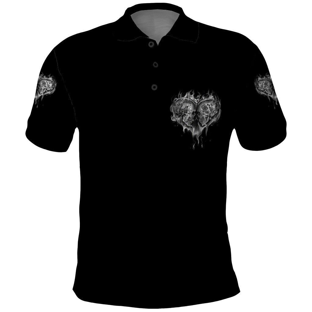 From Our First Kiss Till Our Last Breath Couple Polo Shirt - Wonder Print Shop