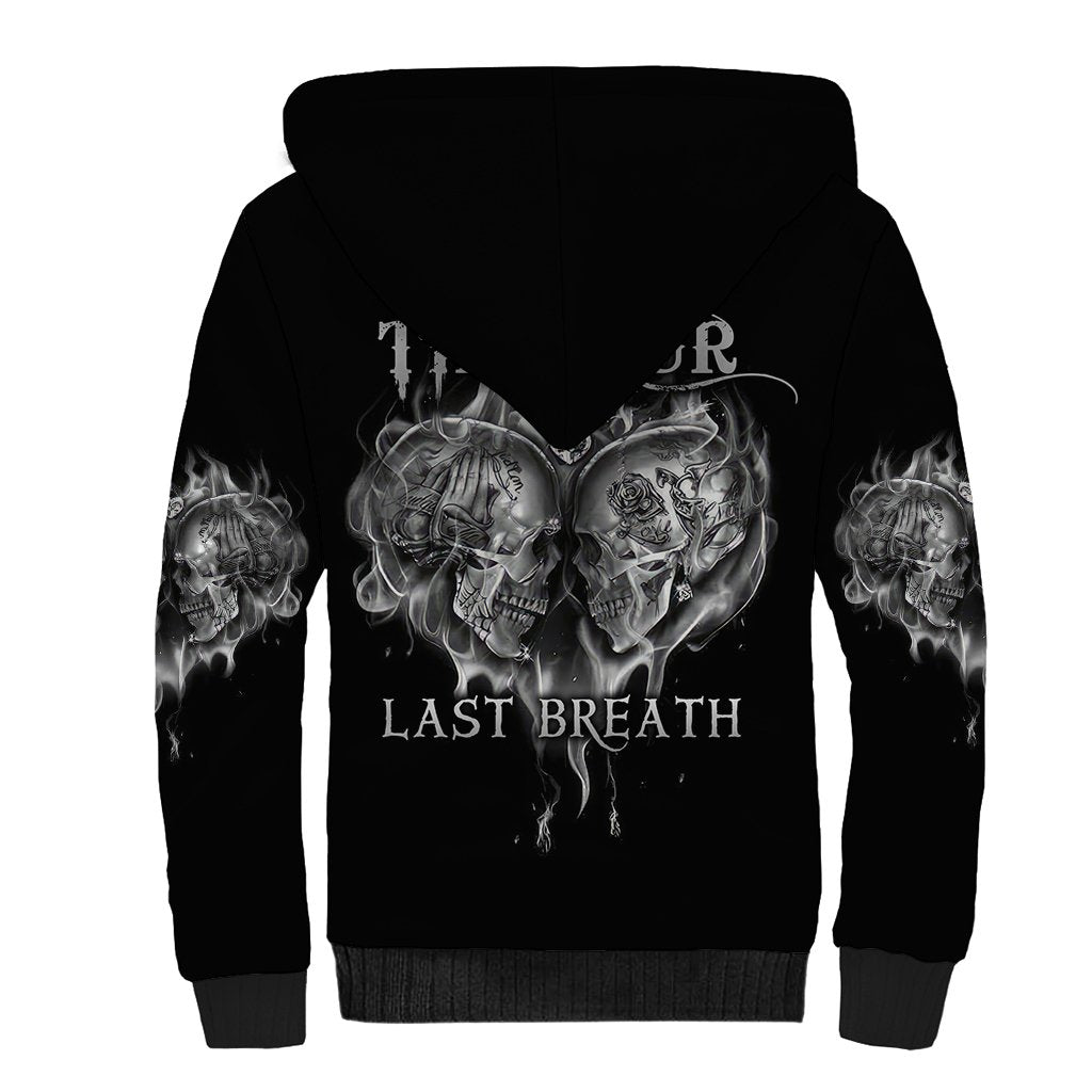 From Our First Kiss Till Our Last Breath Couple Sherpa Hoodie - Wonder Print Shop