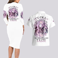 It's Okay If You Don't Like Me Couples Matching Long Sleeve Bodycon Dress and Hawaiian Shirt - Wonder Print Shop