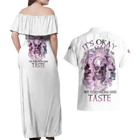 It's Okay If You Don't Like Me Couples Matching Off Shoulder Maxi Dress and Hawaiian Shirt - Wonder Print Shop