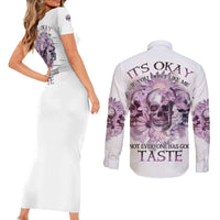 It's Okay If You Don't Like Me Couples Matching Short Sleeve Bodycon Dress and Long Sleeve Button Shirt - Wonder Print Shop