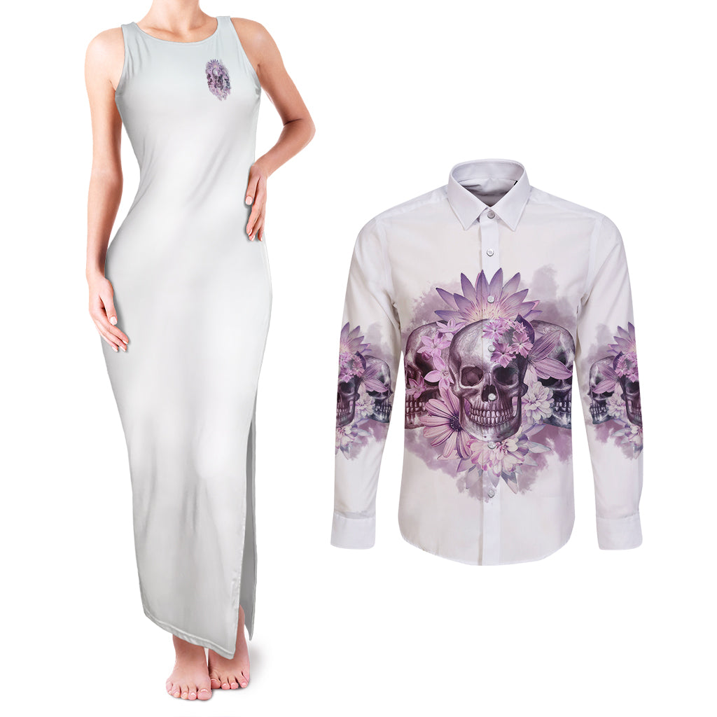 It's Okay If You Don't Like Me Couples Matching Tank Maxi Dress and Long Sleeve Button Shirt - Wonder Print Shop